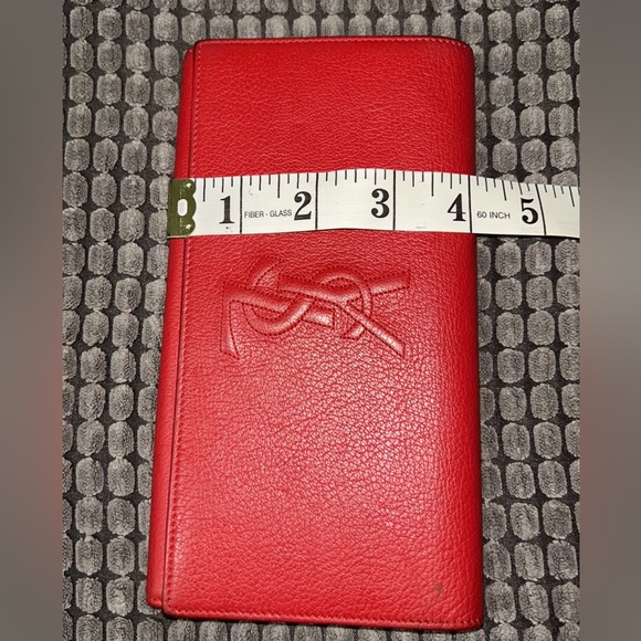 YSL Red Belle Du Jour Long Wallet - Picture 13 of 14